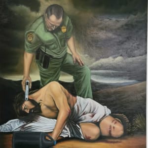 Cristo migrante by Luis Sotero