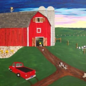 The Barn At Dawn by Nancy Garrison
