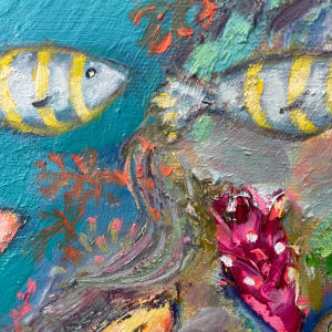 Clown Fish Garden by Wendy Bache 