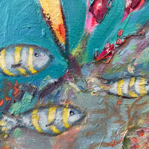 Clown Fish Garden by Wendy Bache 