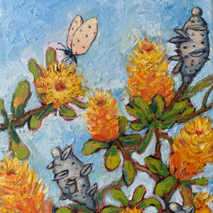 Golden Banksia by Wendy Bache 
