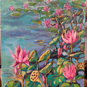 Peaceful Lotus by Wendy Bache 