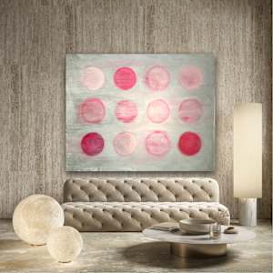 Pink Circles by susan wolfe huppman 