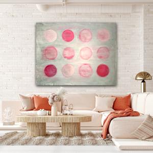 Pink Circles by susan wolfe huppman 