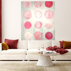 Pink Circles by susan wolfe huppman 
