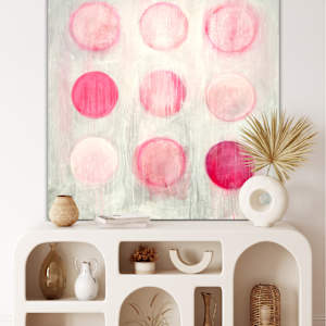 Pink Circles by susan wolfe huppman 
