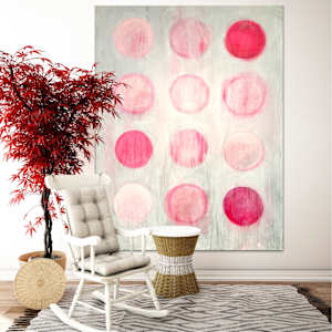 Pink Circles by susan wolfe huppman 