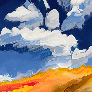 Heart Meets Sky - Unframed Print by Joseph Liberti