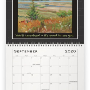 2020 Calendar - September / painting title: Looking across the water from Thane by Barbara Craver
