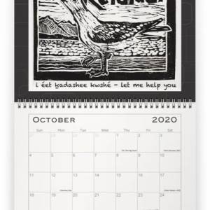 2020 Calendar - October / painting title: Kéidladi print by Barbara Craver