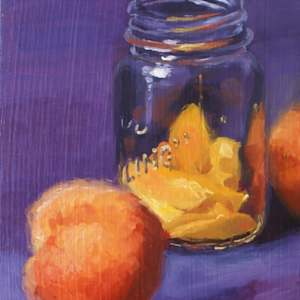 Canning Peaches by Vicky Gooch