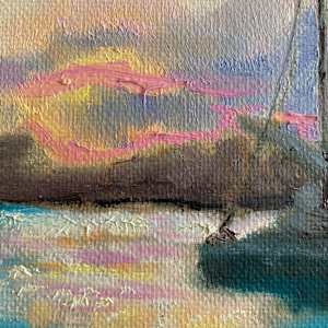 Glorious Sunset on the Bay by Nancy Sterling Tyler 