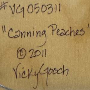 Canning Peaches by Vicky Gooch  Image: Painting Back Copyright Notice
