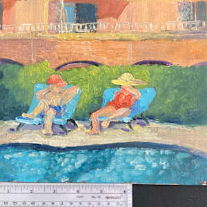 Relaxing By The Pool by Nancy Sterling Tyler 