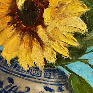 Sunflowers in Blue by Dianne Duggan  Image: Detail