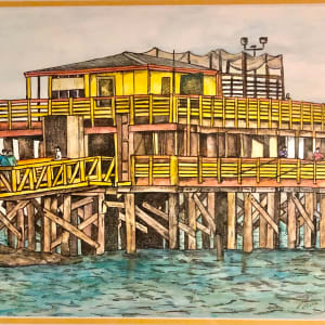 61 st Street Pier, Seawall, Galveston Island by Nina Struthers