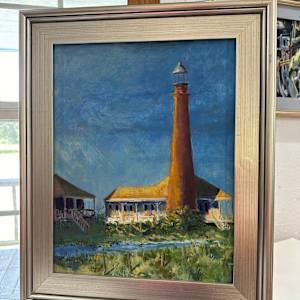 Bolivar Lighthouse  at Sunset by Susan Carol Tyler 
