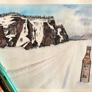 Winter Road (Ignatievo, Amur Region) by Irina Bakumenko BEEBLAGOART 
