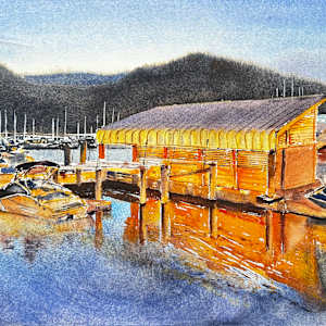 “Where Yachts Sleep”, # 629 by Irina Bakumenko BEEBLAGOART