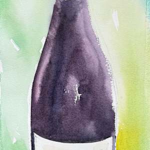 2023 Pinot Noir,Quails’Gate Winery, BC #605 by Irina Bakumenko BEEBLAGOART