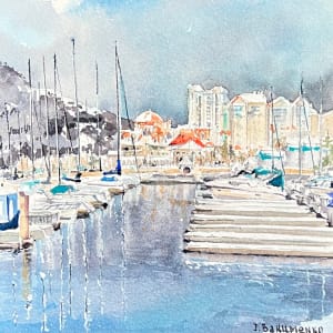 Snowbound Serenity at Yacht Club, Kelowna, Canada by Irina Bakumenko BEEBLAGOART