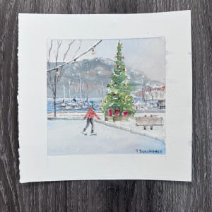 Christmas of Stuart Street, Kelowna by Irina Bakumenko BEEBLAGOART 