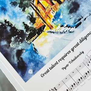Ann’s Home of Music #564 by Irina Bakumenko BEEBLAGOART 