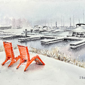 Winter Bliss - Series "Orange World of Kelowna" (# 389 ) by Irina Bakumenko BEEBLAGOART 
