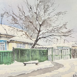Grandma's Home (Хата бабусi)   (# 391) by Irina Bakumenko BEEBLAGOART