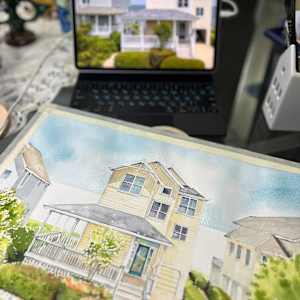 House Portrait #533 by Irina Bakumenko BEEBLAGOART 