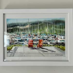 ‘Orange World of Kelowna ,from “Orange World of Kelowna” series (N 477) by Irina Bakumenko BEEBLAGOART 
