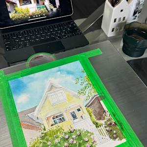 House Portrait # 542 by Irina Bakumenko BEEBLAGOART 