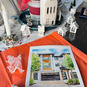 House Portrait #561 by Irina Bakumenko BEEBLAGOART 