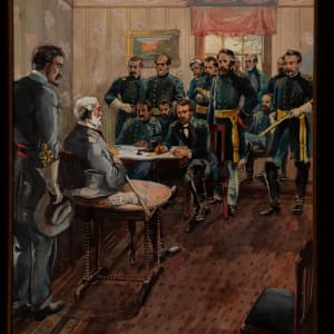 Civil War Painting by Alexander O. Levy 
