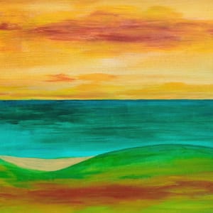 Seaside View (Turquoise Sea) by MIRROR Art Duo