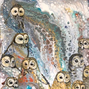 Owls Emerging by Linda Bridges