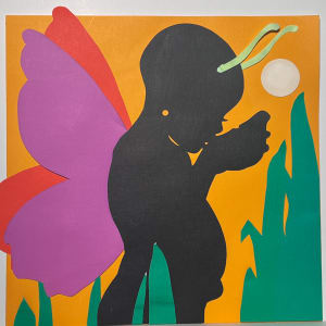 Paper Cut-Out Baby with butterfly wings by Walt Wali Neil