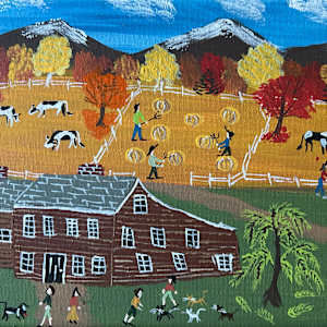 The Round Bails Of Hay by Lee Gray