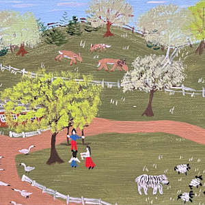 The Deer Are In The Meadow by Lee Gray