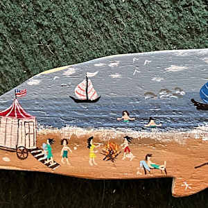 Wooden Whale - Large by Lee Gray