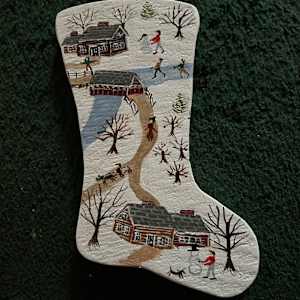 Skating Down The River - Wooden Boot by Lee Gray