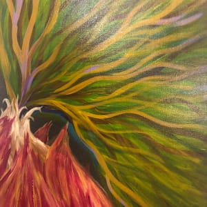 Fae Radish painted in acrylic by Joshua Perez  Image: Acrylic painting full