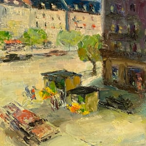 Paris Street Scene by Maria Von Riddlestein