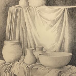 Clay Vessels in Light by Richard Terrell