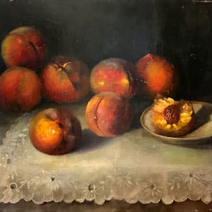 Still Life with Peaches by T. T.