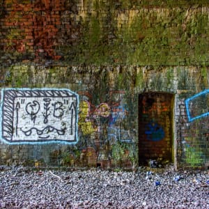 Train Tunnel Graffiti & Door - Henryton Tunnel, Maryland by Jenny Nordstrom