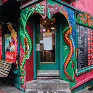 Colorful Dragon Doorway - Reykjavik, Iceland