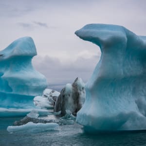 Towering Icebergs - Jökulsárlón Glacier Lagoon, Iceland