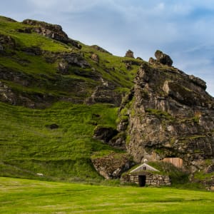 Tiny stone building + Sheep! - Iceland