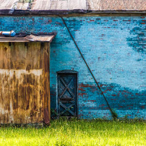 Factory Door in Blue - Pennsylvania